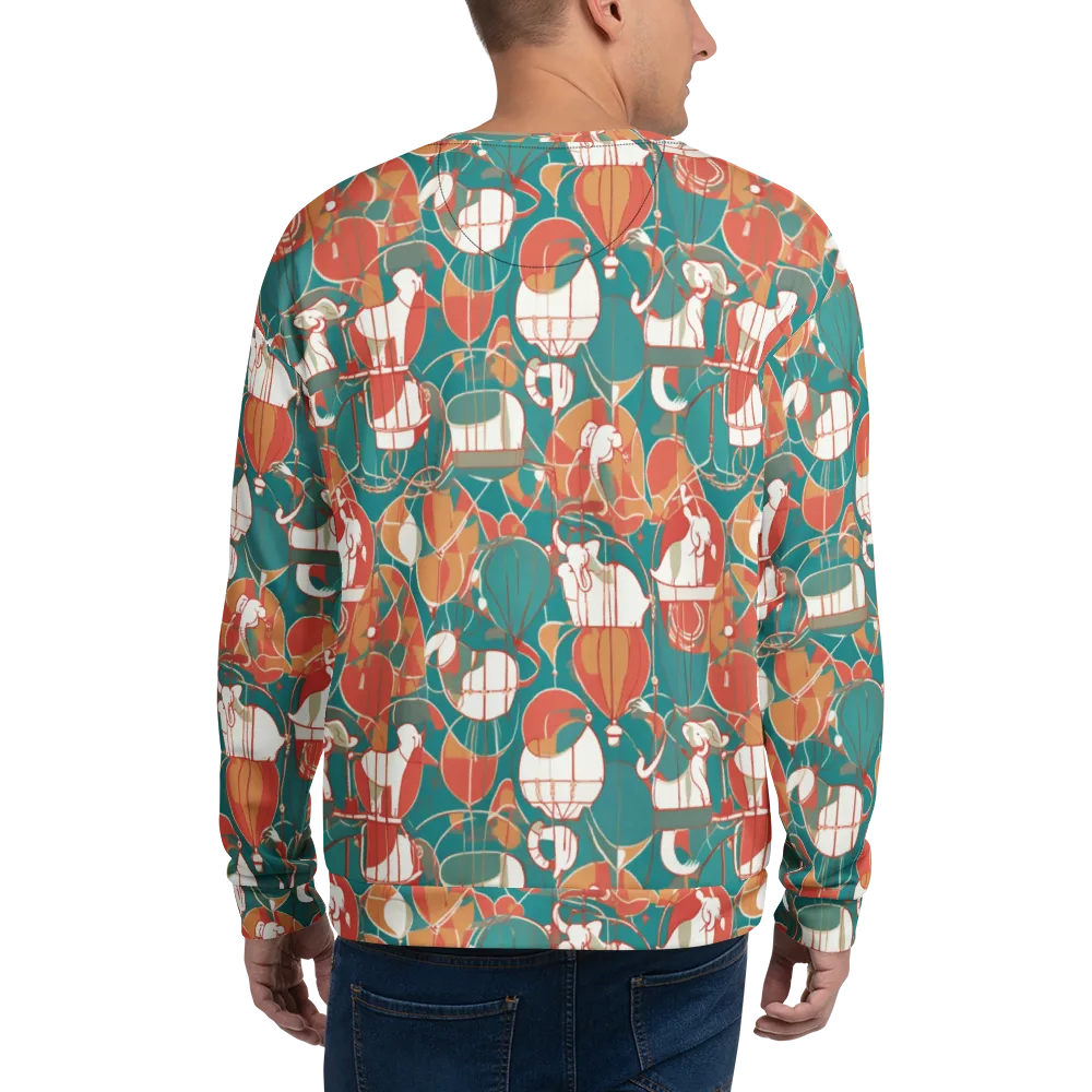 Elephant Airlift on Sweatshirt — Back