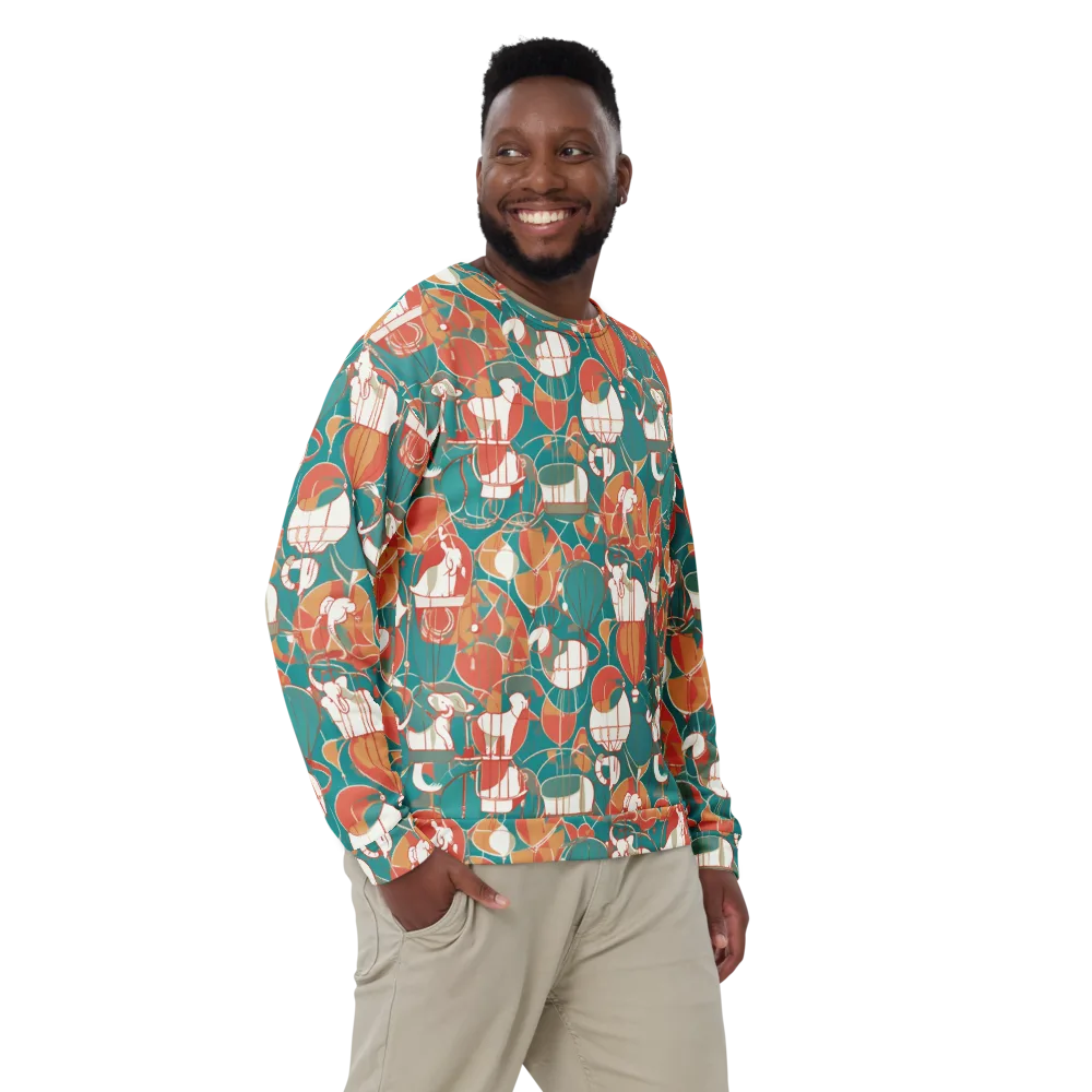 Elephant Airlift on Sweatshirt — Front