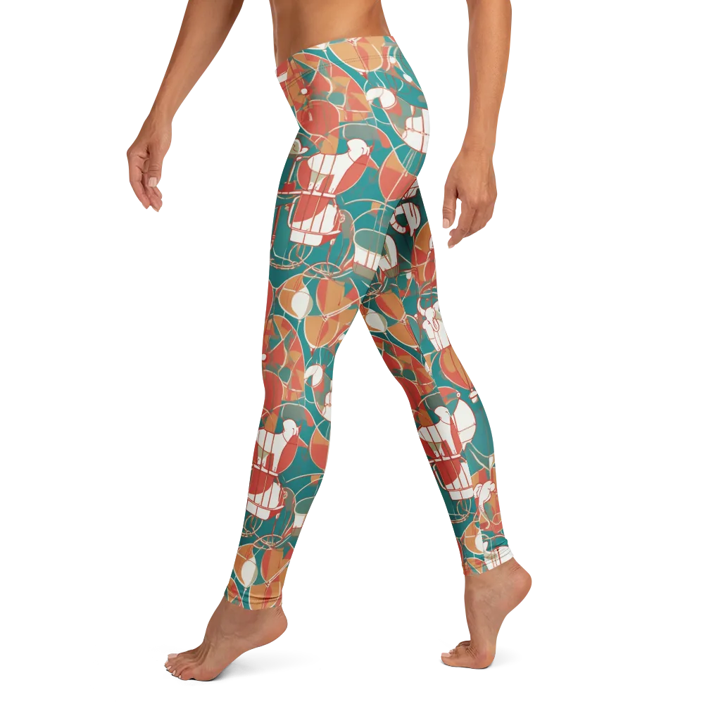 Elephant Airlift on Leggings — Left