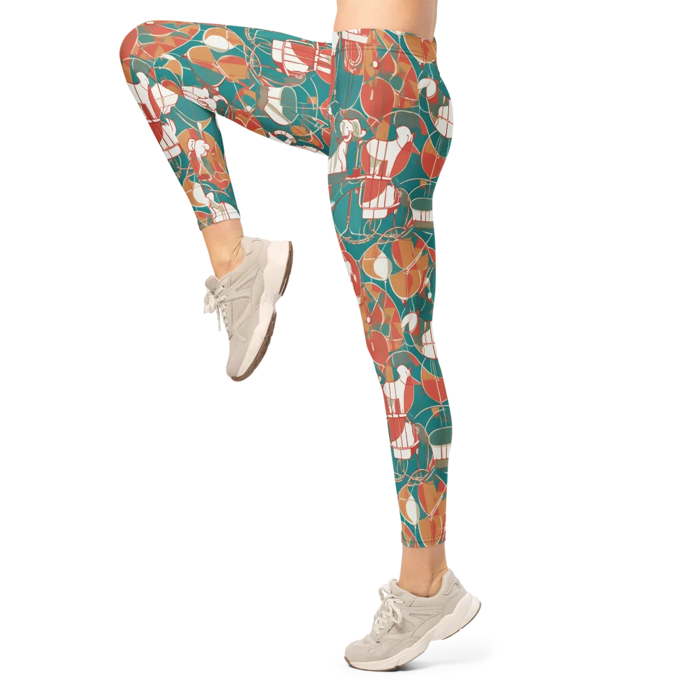 Elephant Airlift on Leggings — Left