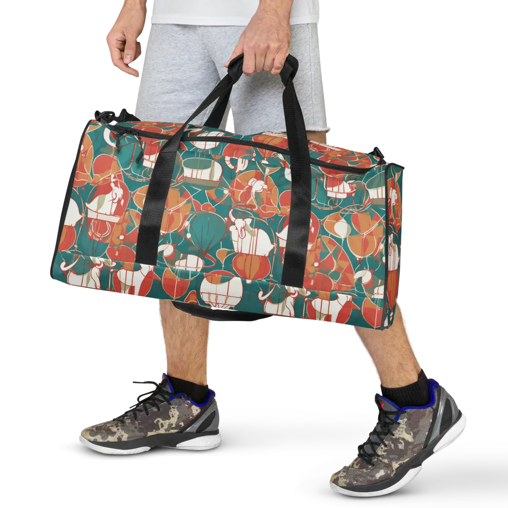 Elephant Airlift on Duffle Bag — Front