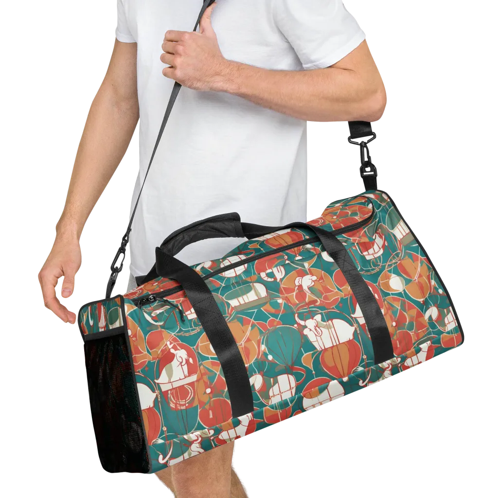 Elephant Airlift on Duffle Bag — Right Front