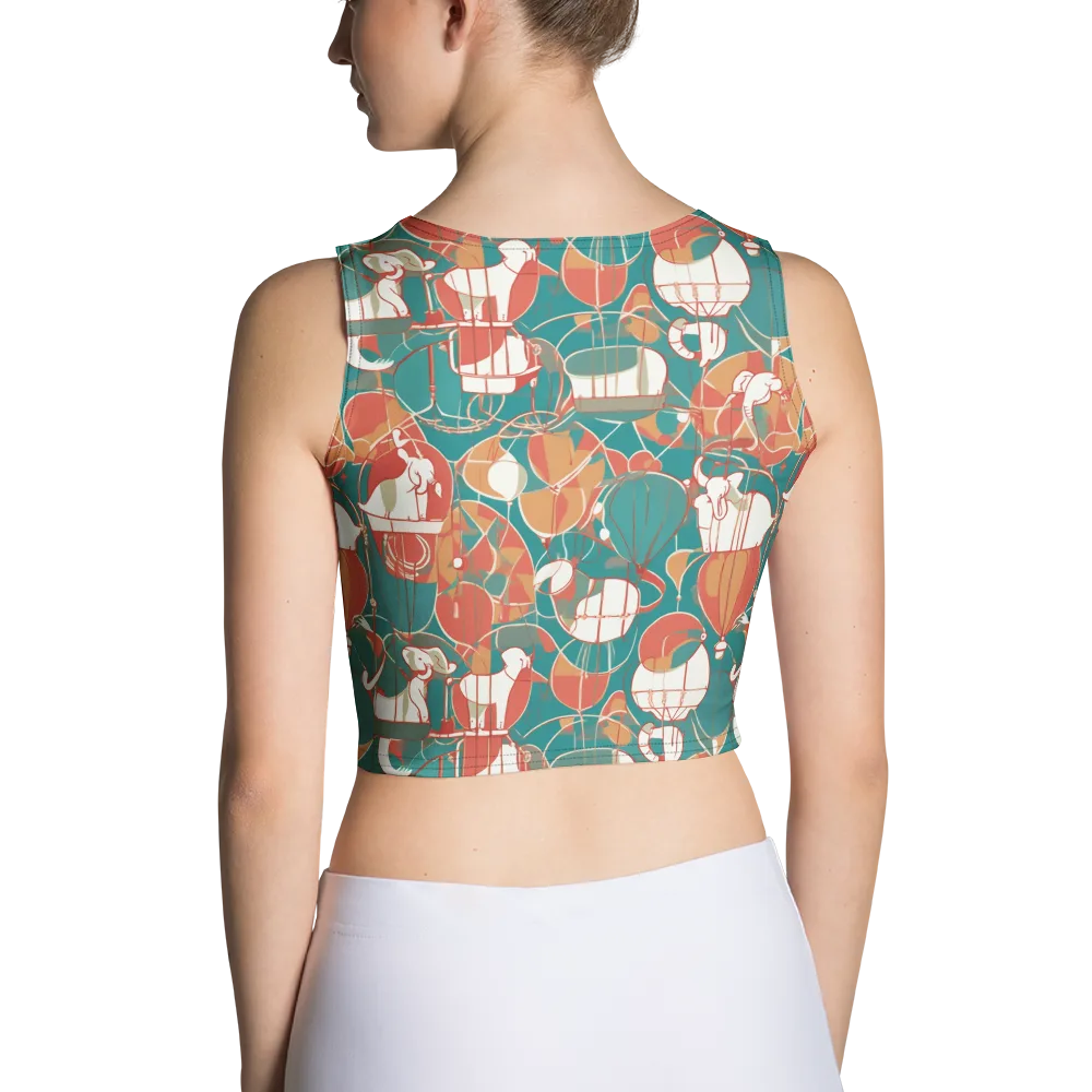 Elephant Airlift on Crop Top — Back