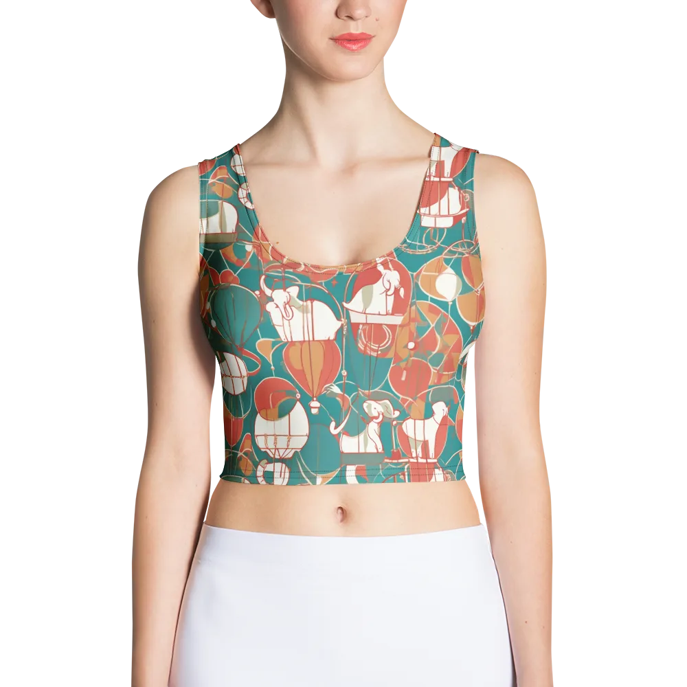 Elephant Airlift on Crop Top — Front