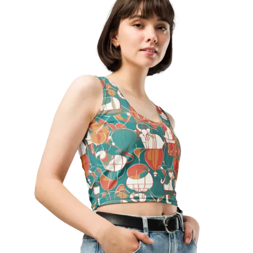 Elephant Airlift on a Crop Top