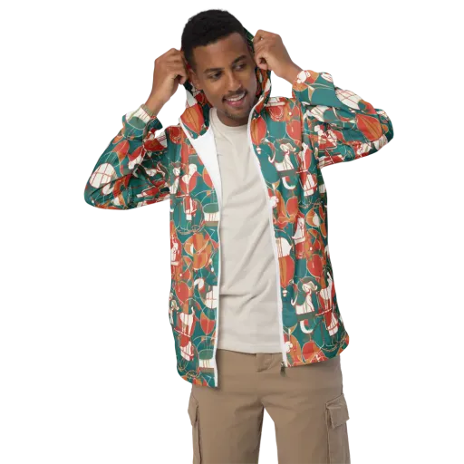 Elephant Airlift on a Men's Windbreaker