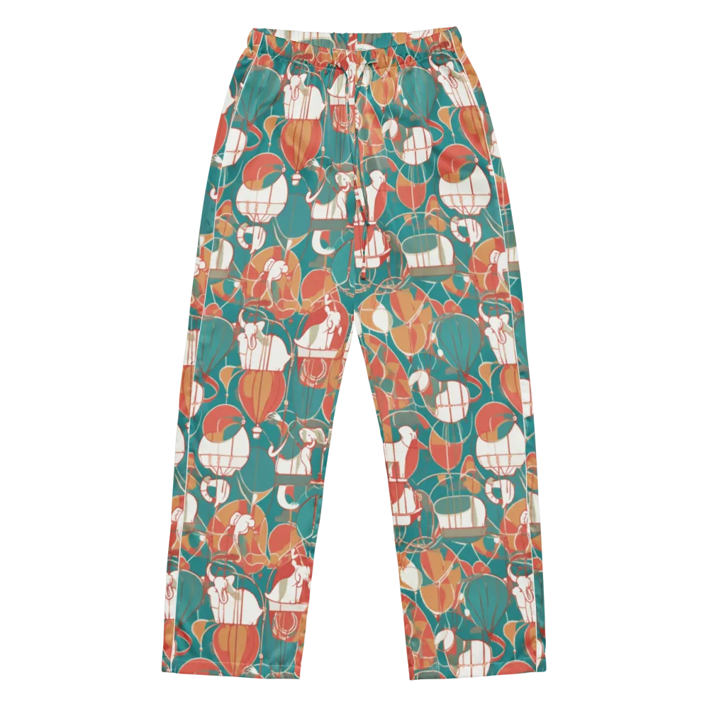 Elephant Airlift on Women's Pajama Pants — Front