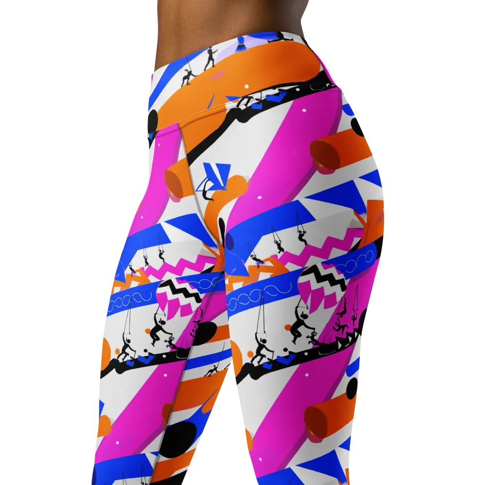 Skyline Swing on Yoga Leggings — Left Front