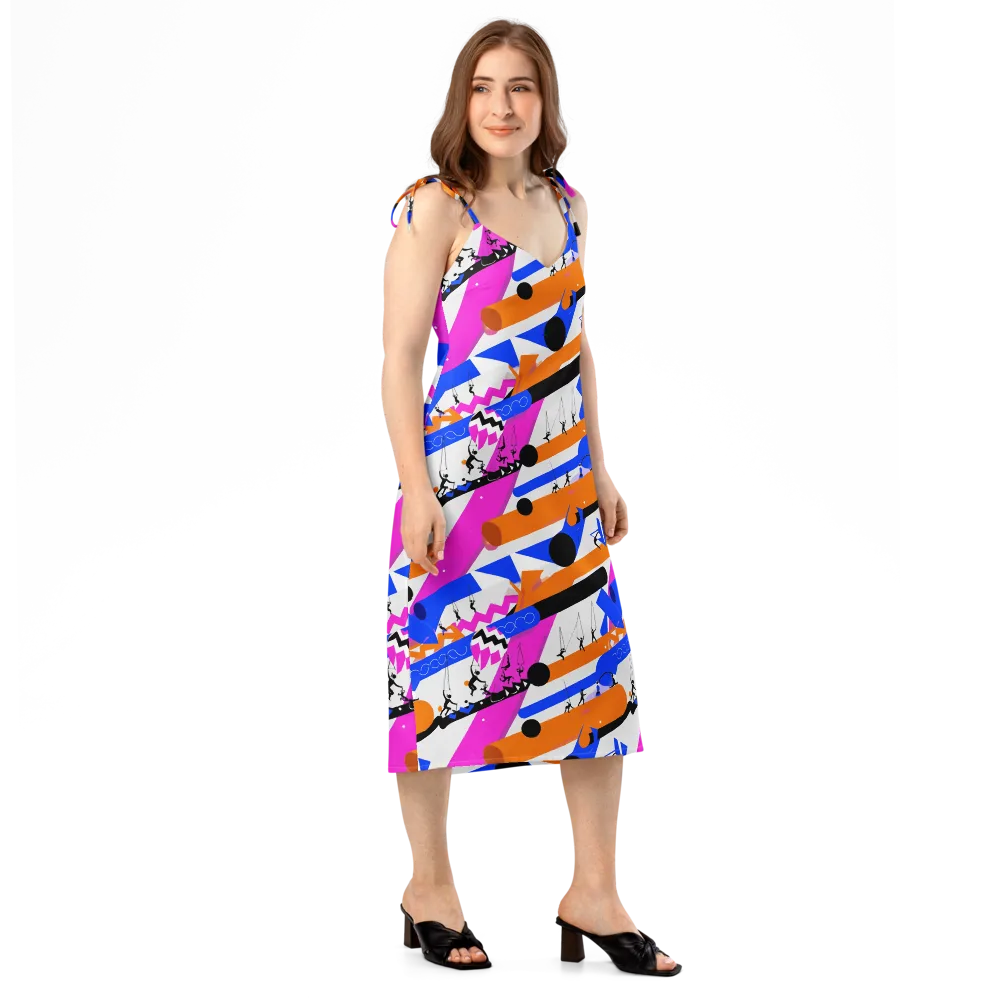 Skyline Swing on Slip Dress — Right Front