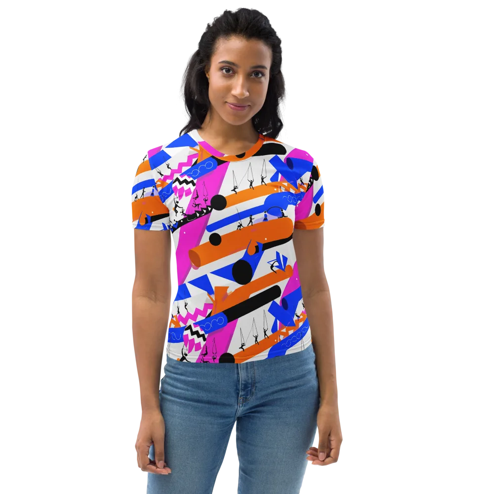 Skyline Swing on Women's Crew Neck T-Shirt — Front