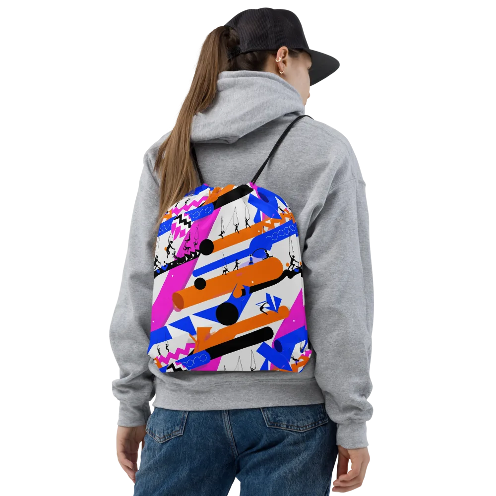 Skyline Swing on Drawstring Bag — Front