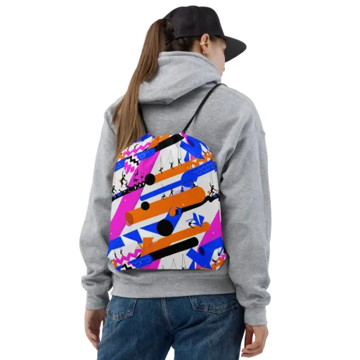 Skyline Swing on a Drawstring Bag