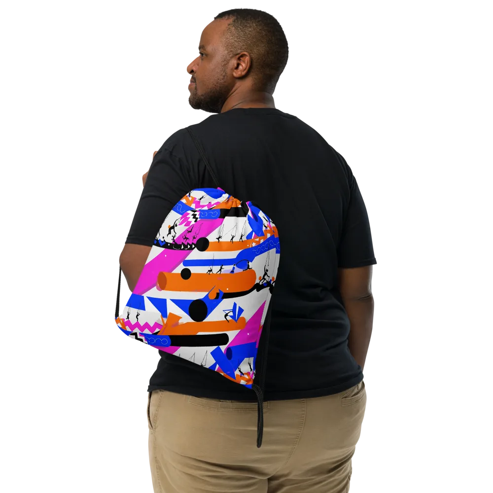 Skyline Swing on Drawstring Bag — Front