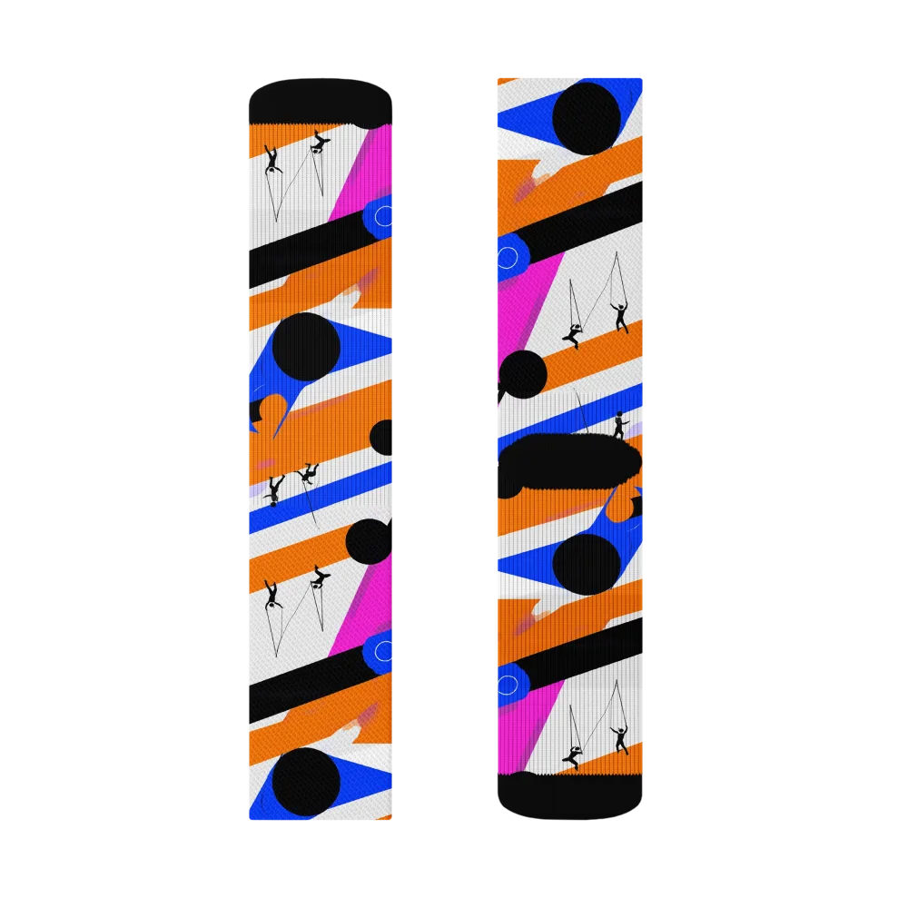 Skyline Swing on Socks — Left Sock