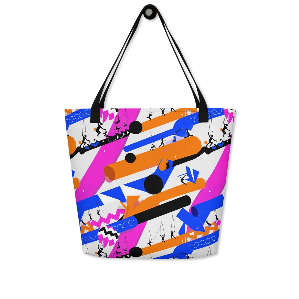 Skyline Swing on Large Tote Bag W/ Pocket — Front
