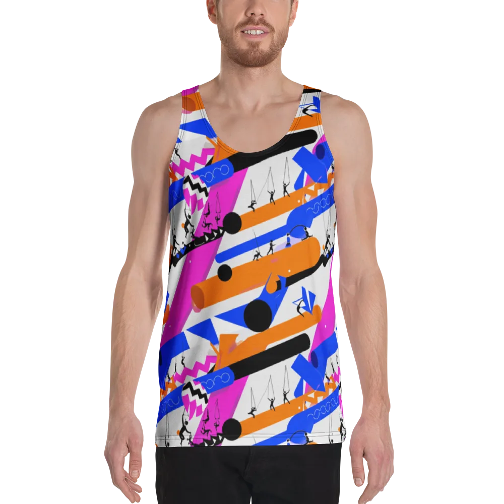 Skyline Swing on Men's Tank Top — Front