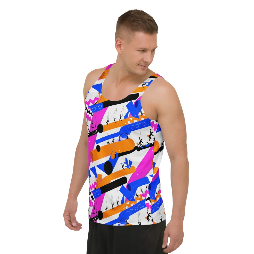 Skyline Swing on Men's Tank Top — Left Front