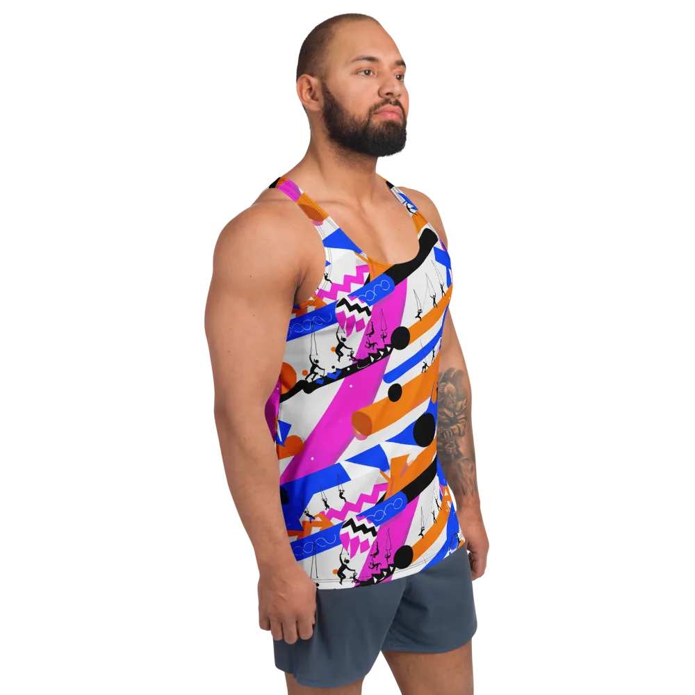 Skyline Swing on Men's Tank Top — Right Front