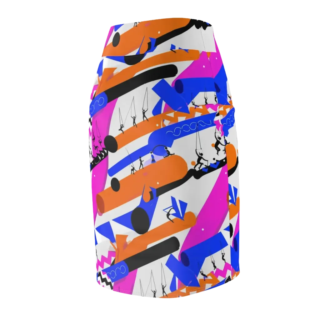 Skyline Swing on Pencil Skirt — Back Side