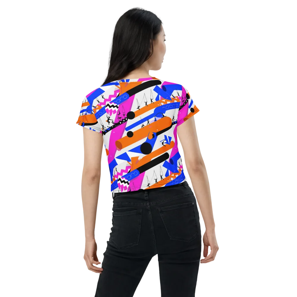Skyline Swing on Crop Tee — Back
