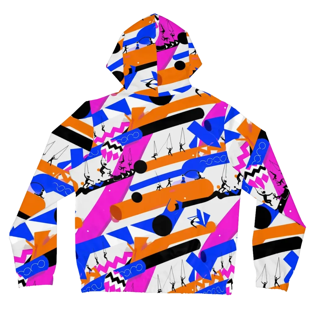 Skyline Swing on Women's Full-Zip Hoodie — Back