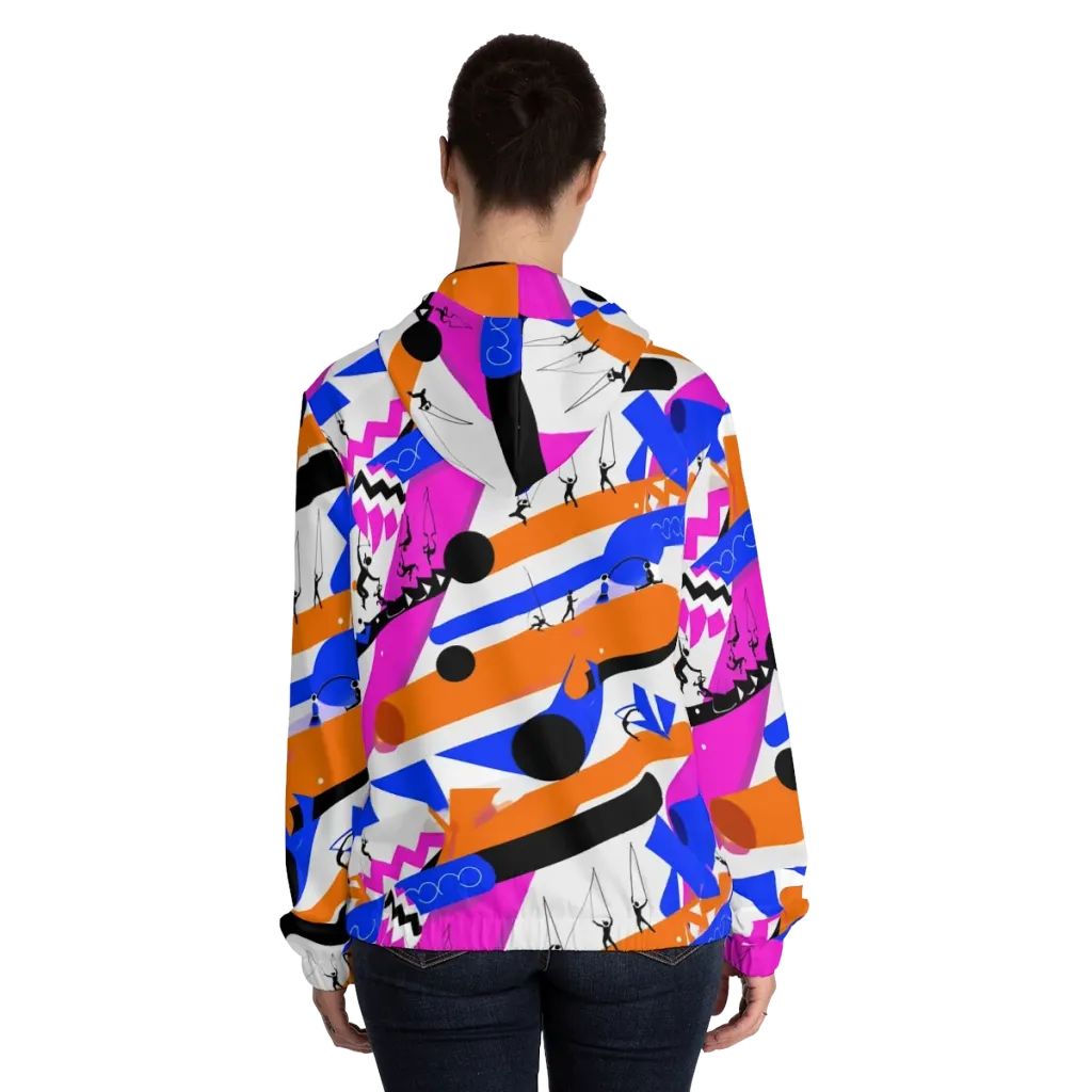 Skyline Swing on Women's Full-Zip Hoodie — Back On Person