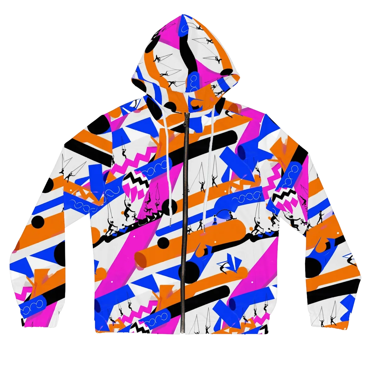 Skyline Swing on Women's Full-Zip Hoodie — Front