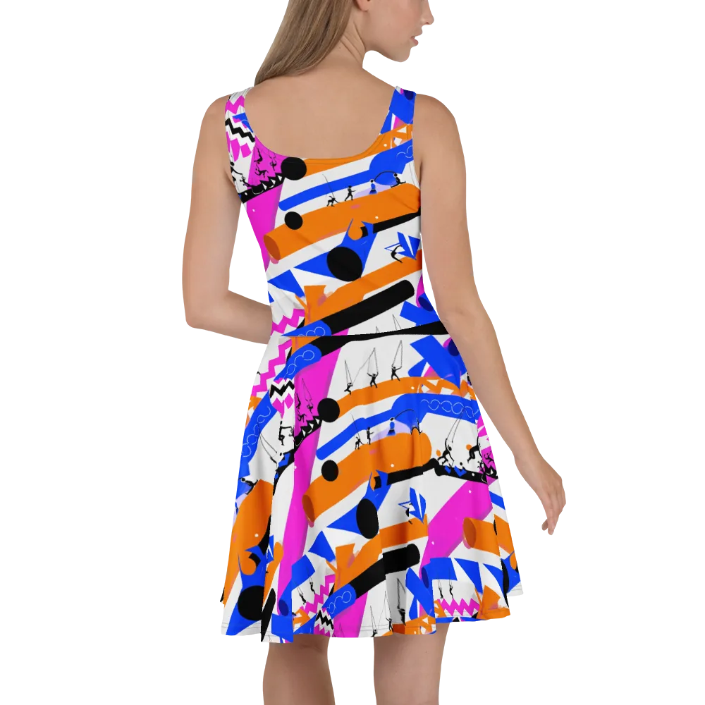 Skyline Swing on Skater Dress — Back