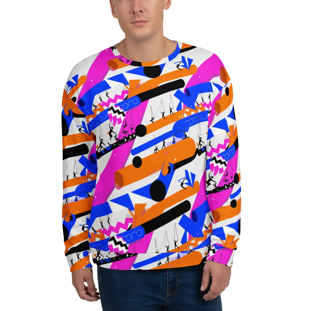 Skyline Swing on Sweatshirt — Front