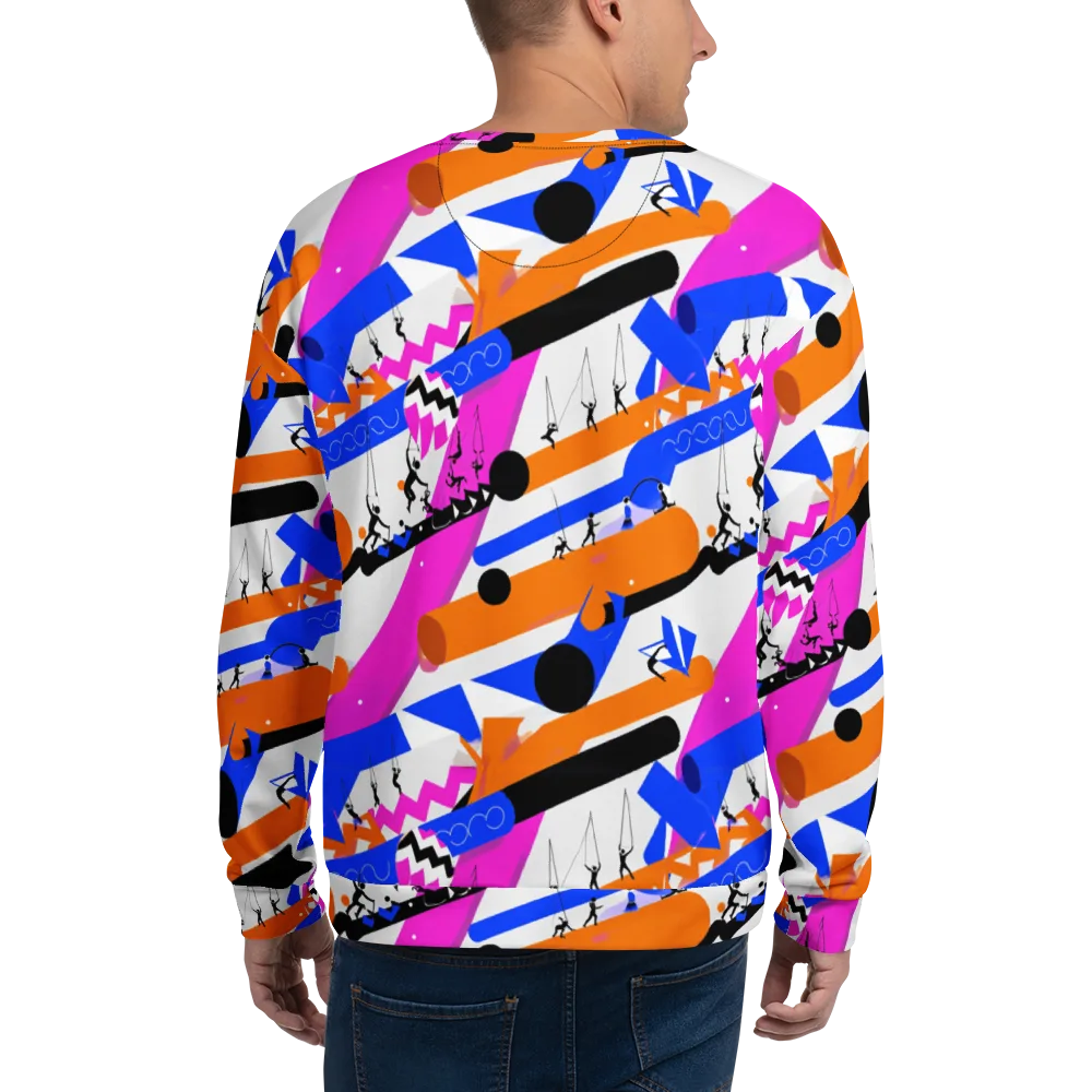 Skyline Swing on Sweatshirt — Back