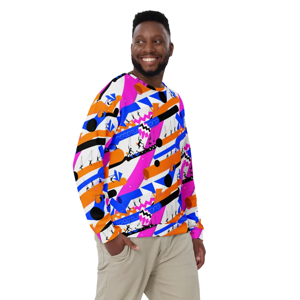 Skyline Swing on Sweatshirt — Front