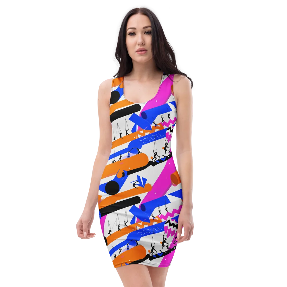 Skyline Swing on Bodycon Dress — Front