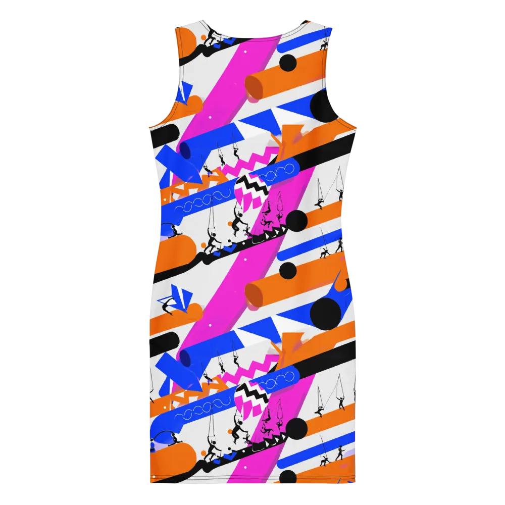 Skyline Swing on Bodycon Dress — Back