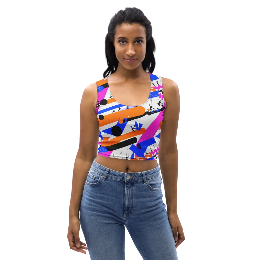 Skyline Swing on Crop Top — Front