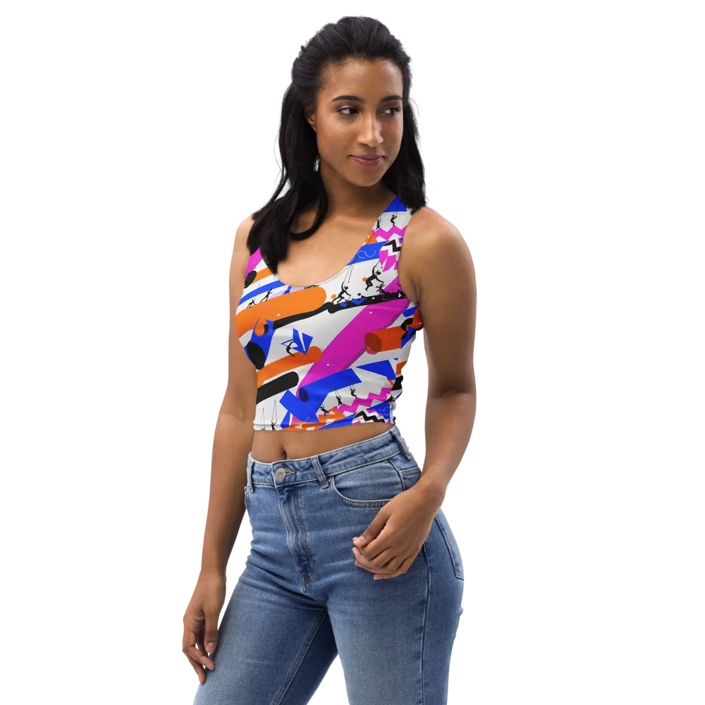 Skyline Swing on Crop Top — Left Front