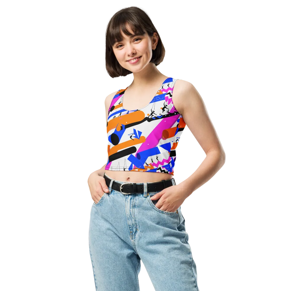 Skyline Swing on Crop Top — Front