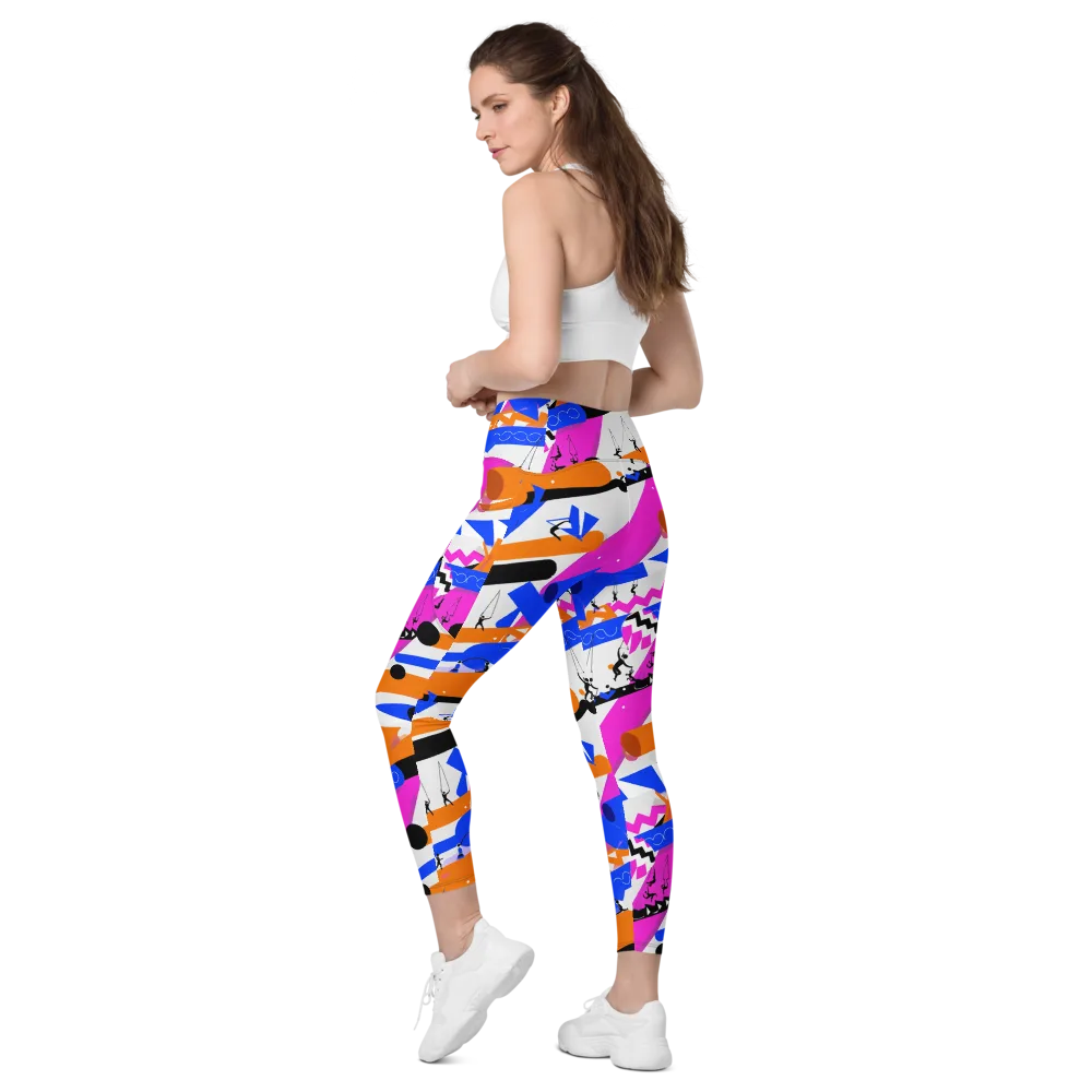 Skyline Swing on Leggings with Pockets — Left Back
