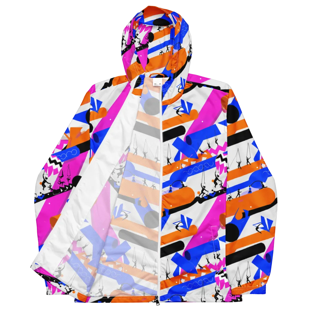 Skyline Swing on Men's Windbreaker — Front
