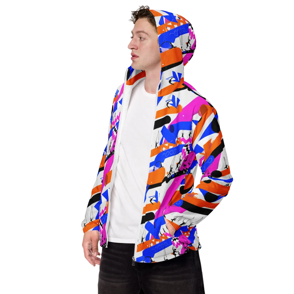 Skyline Swing on Men's Windbreaker — Left Front