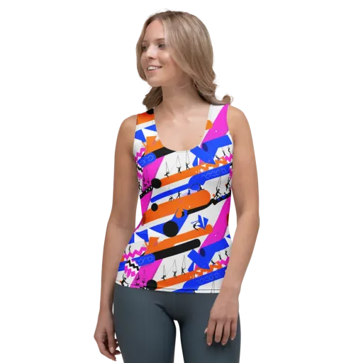 Skyline Swing on a Women's Tank Top