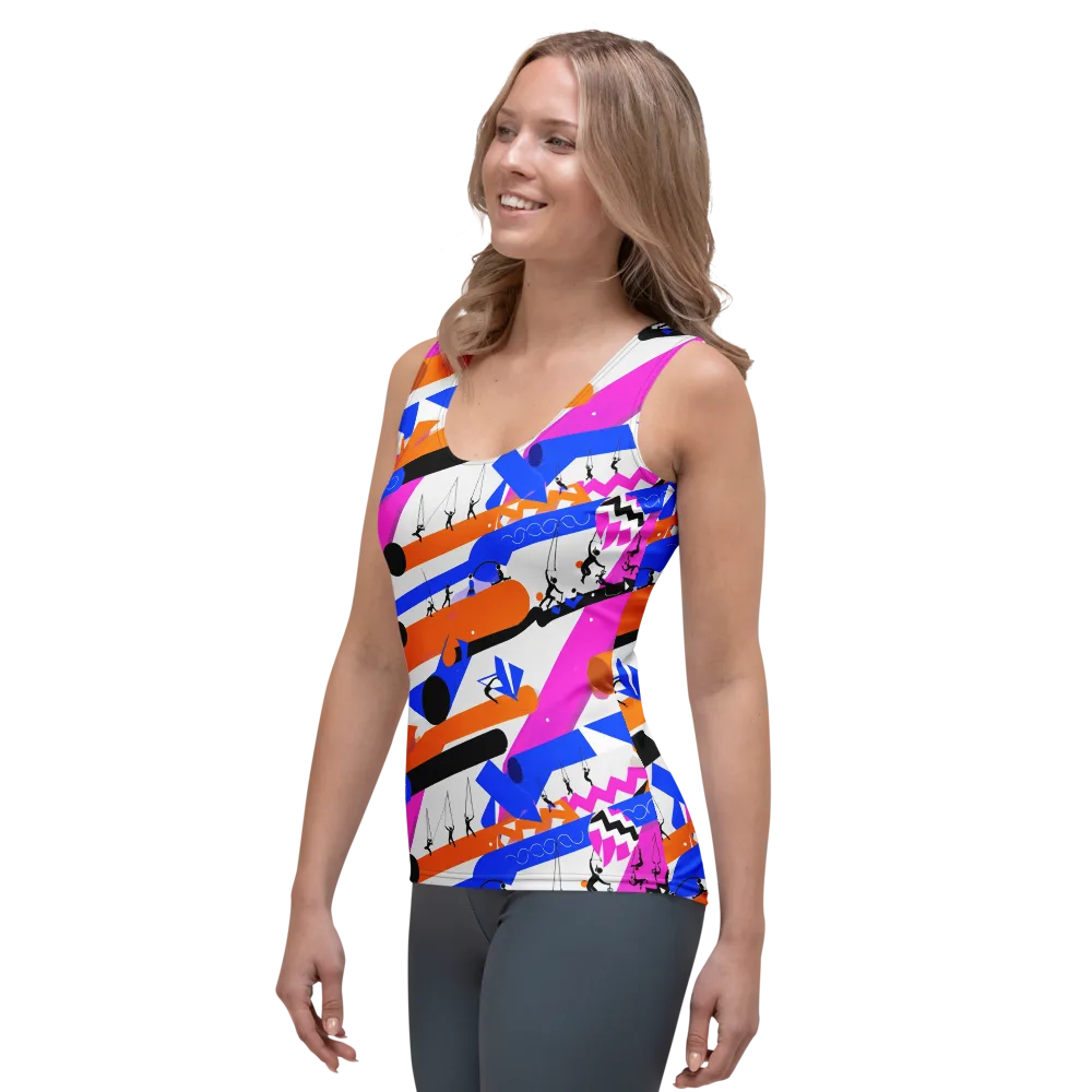 Skyline Swing on Women's Tank Top — Left Front