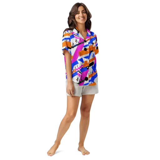 Skyline Swing on a Women's Short Sleeve Pajama Top