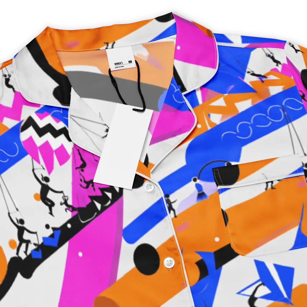 Skyline Swing on Women's Short Sleeve Pajama Top — Product details