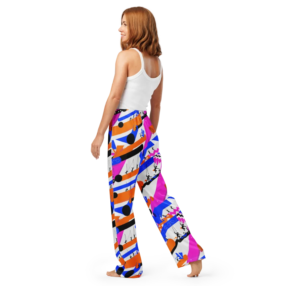 Skyline Swing on Women's Pajama Pants — Back
