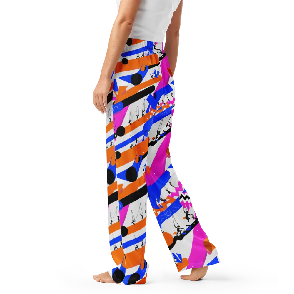 Skyline Swing on Women's Pajama Pants — Left