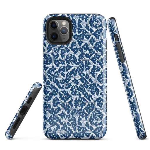 Blue Garden Lattice on a Tough Case for iPhone®