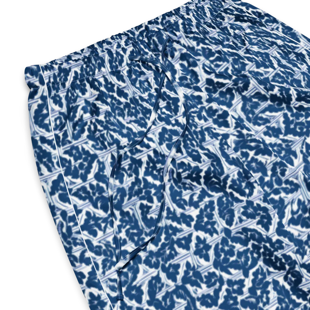 Blue Garden Lattice on Women's Pajama Pants — Product details