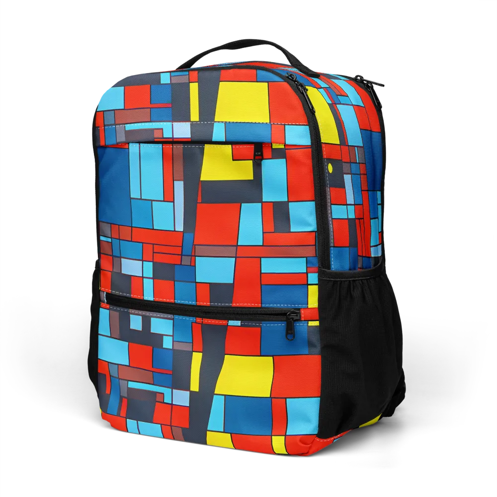 Electric Bauhaus on Utility Backpack — Left Front
