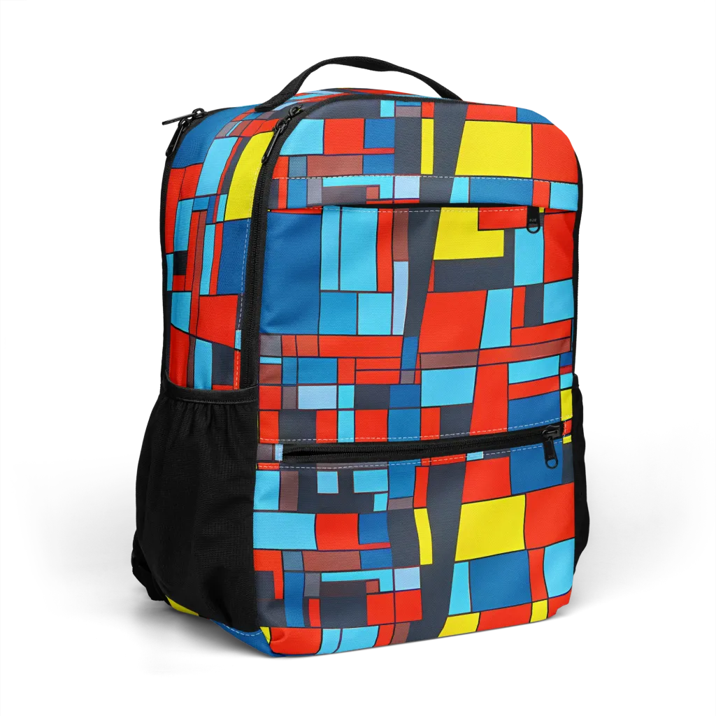Electric Bauhaus on Utility Backpack — Right Front