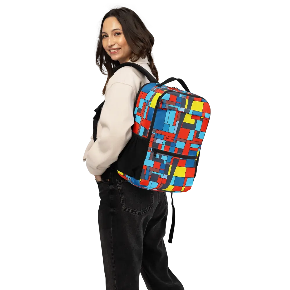 Electric Bauhaus on Utility Backpack — Back